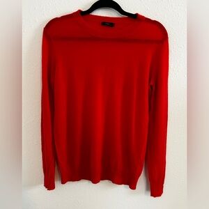 JOSEPH 100% Cashmere Crew Neck Sweater Top Jumper Red Women's Small